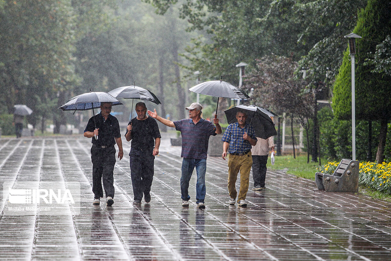 بارش پراکنده باران در ۵ استان