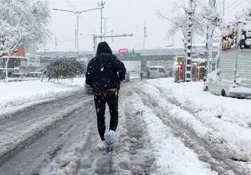 بارش باران و برف در ۱۲ استان