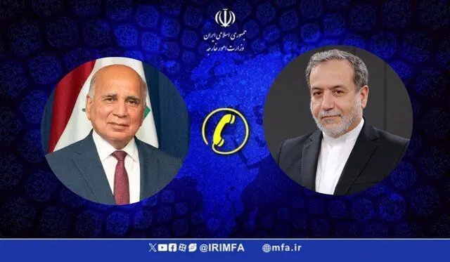 گفتگوی تلفنی عراقچی و فؤاد حسین درباره روند مذاکرات ایران و آمریکا