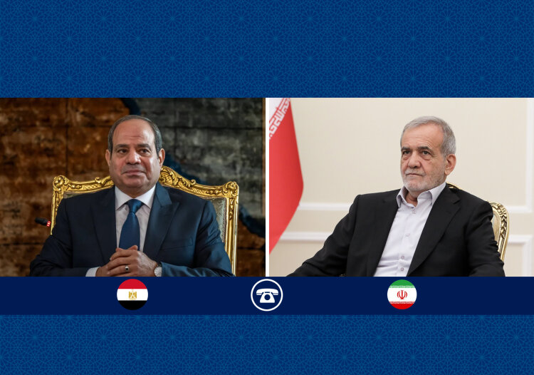تأکید روسای جمهور ایران و مصر بر راهکارهای دیپلماتیک حل و فصل مسائل تأکید روسای جمهور ایران و مصر بر راهکارهای دیپلماتیک حل و فصل مسائل