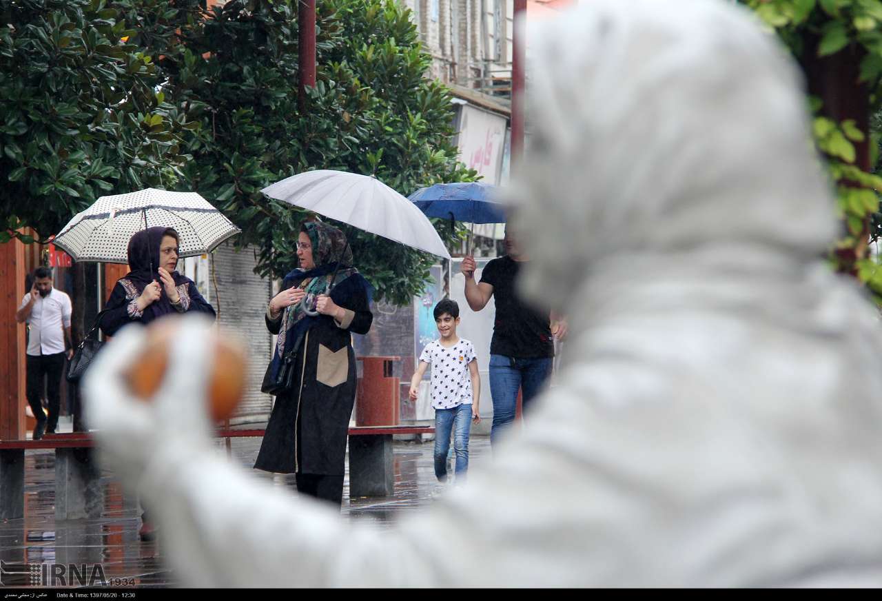 رگبار باران و رعدوبرق در ۹ استان