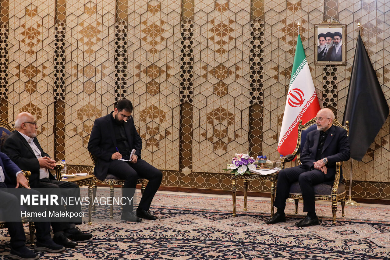 عضو ارشد جنبش امل لبنان با قالیباف دیدار کرد