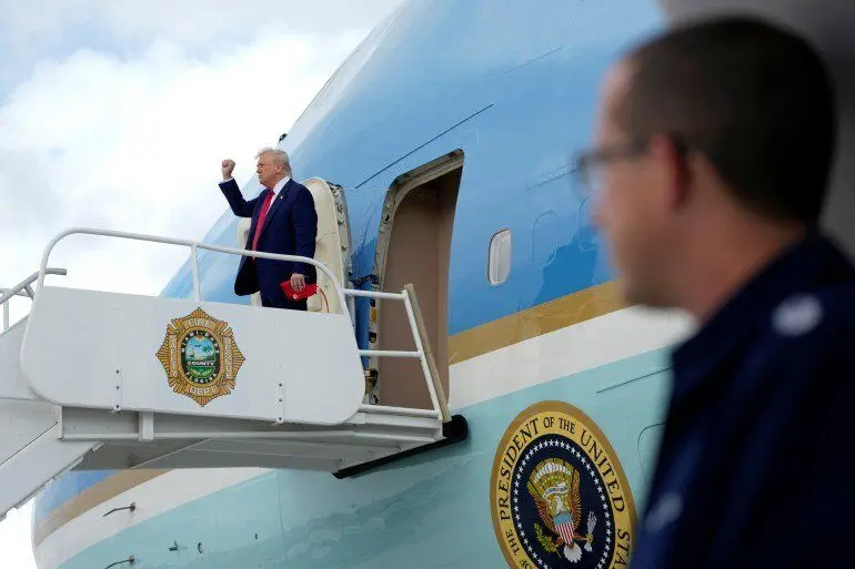 فرود اضطراری هلیکوپتر دونالد ترامپ/ خطر رفع شد؟
