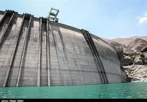 ۸۰درصد مخزن سد کرج خالی شد ۸۰درصد مخزن سد کرج خالی شد