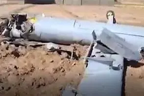 تصاویر شکار پهپاد پیشرفته اسرائیل توسط پدافند ایران