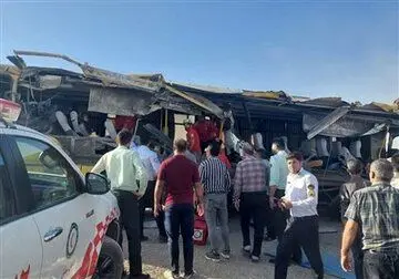 تعداد فوتی های تصادف اتوبوس دانشجویان افزایش یافت