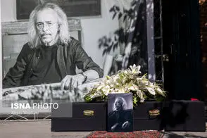 جمعی از هنرمندان مشهور در تشییع «واحد خاکدان»