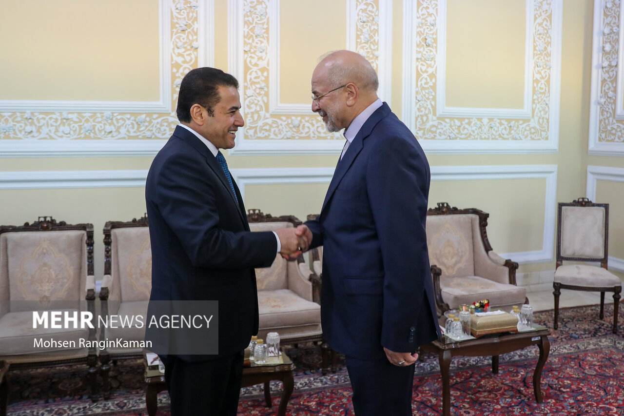 دیدار مشاور امنیت ملی عراق با محمدباقر قالیباف