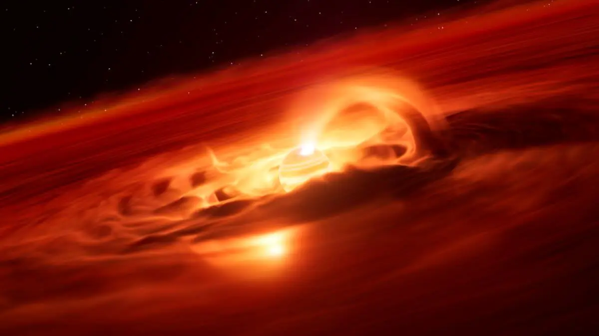 سیاره‌ای سرگردان با رشد حیرت‌انگیز؛ جذب ۶ میلیارد تُن گاز و غبار در هر ثانیه+ تصاویر