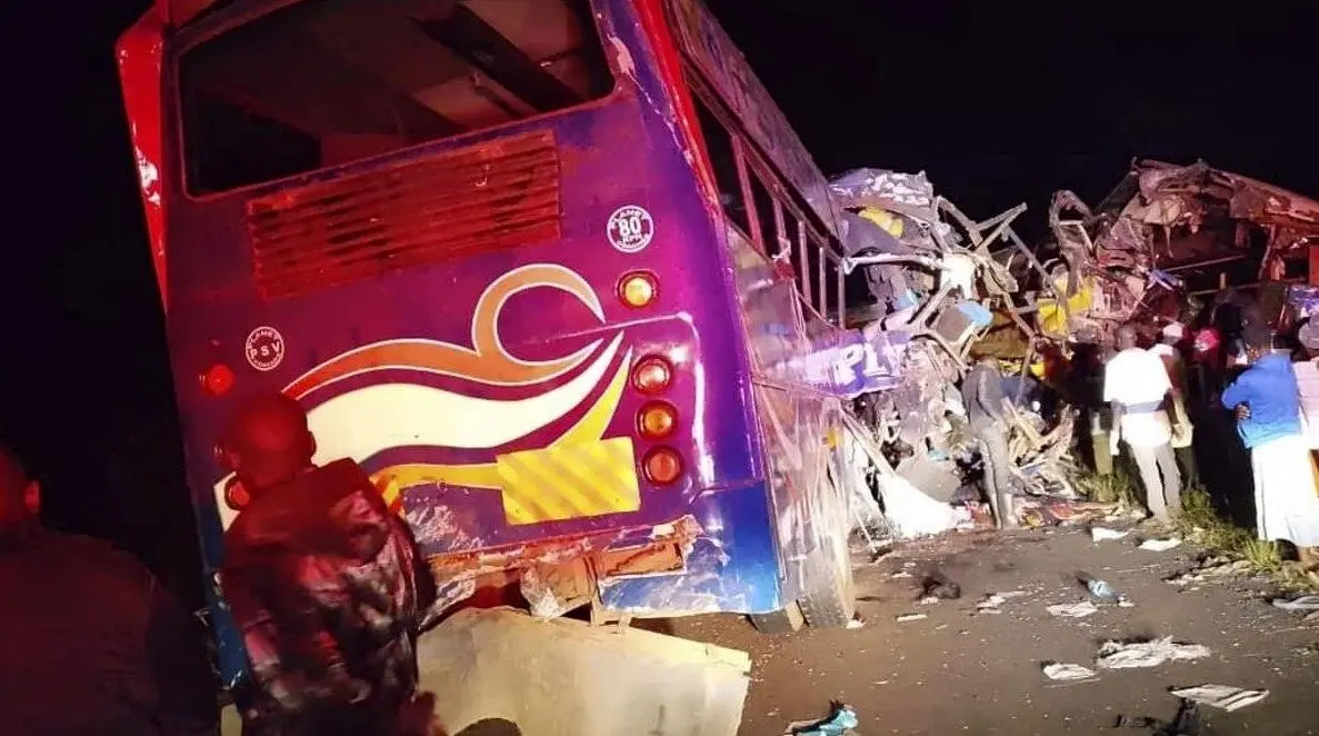 فاجعه مرگبار در این منطقه؛ برخورد دو اتوبوس جان 46 نفر را گرفت