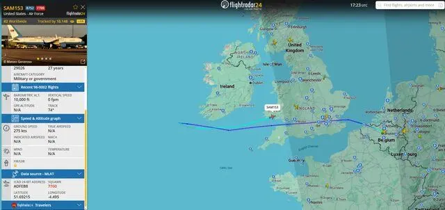 فرود اضطراری در مسیر بروکسل به لندن/ هواپیمای حامل وزیر دفاع آمریکا اعلام خطر کرد