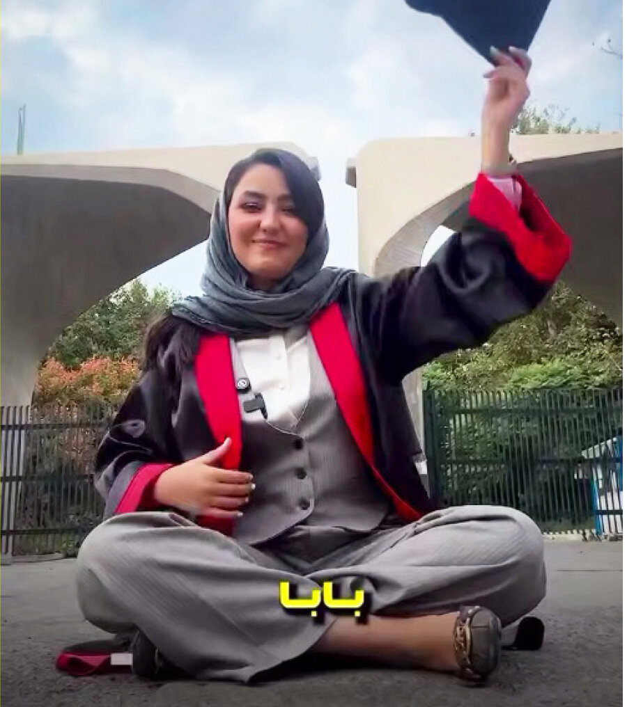 قدردانی تحسین‌برانگیز خانم دکتر از پدرش/ بابا! یادم نرفته که15سال یک کت پوشیدی و دور از چشم من مسافرکشی کردی/