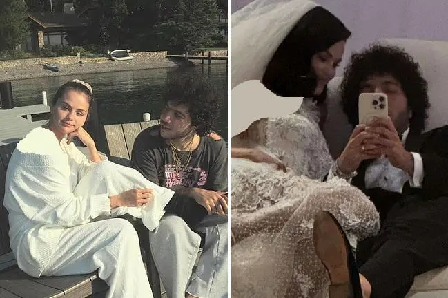 ماه عسل ساده و عاشقانه سلنا گومز و بنی بلانکو در سواحل کالیفرنیا+ تصاویر ماه عسل ساده و عاشقانه سلنا گومز و بنی بلانکو در سواحل کالیفرنیا+ تصاویر