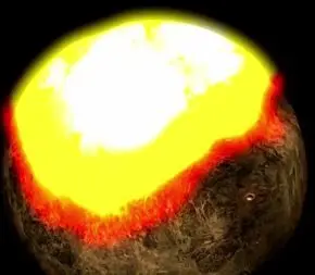 ویدیویی از باران های سنگی سیاره جهنمی