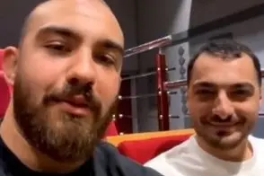 پای غول سنگین‌وزن کشتی ایران به سینما باز شد/ویدیو