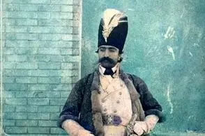 کاریکاتور ناصرالدین‌شاه در یک مجله انگلیسی