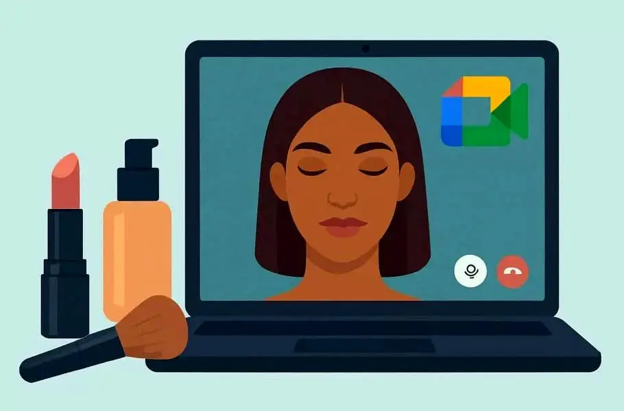 گوگل میت با هوش مصنوعی، چهره‌ها را دیجیتالی آرایش می‌کند!