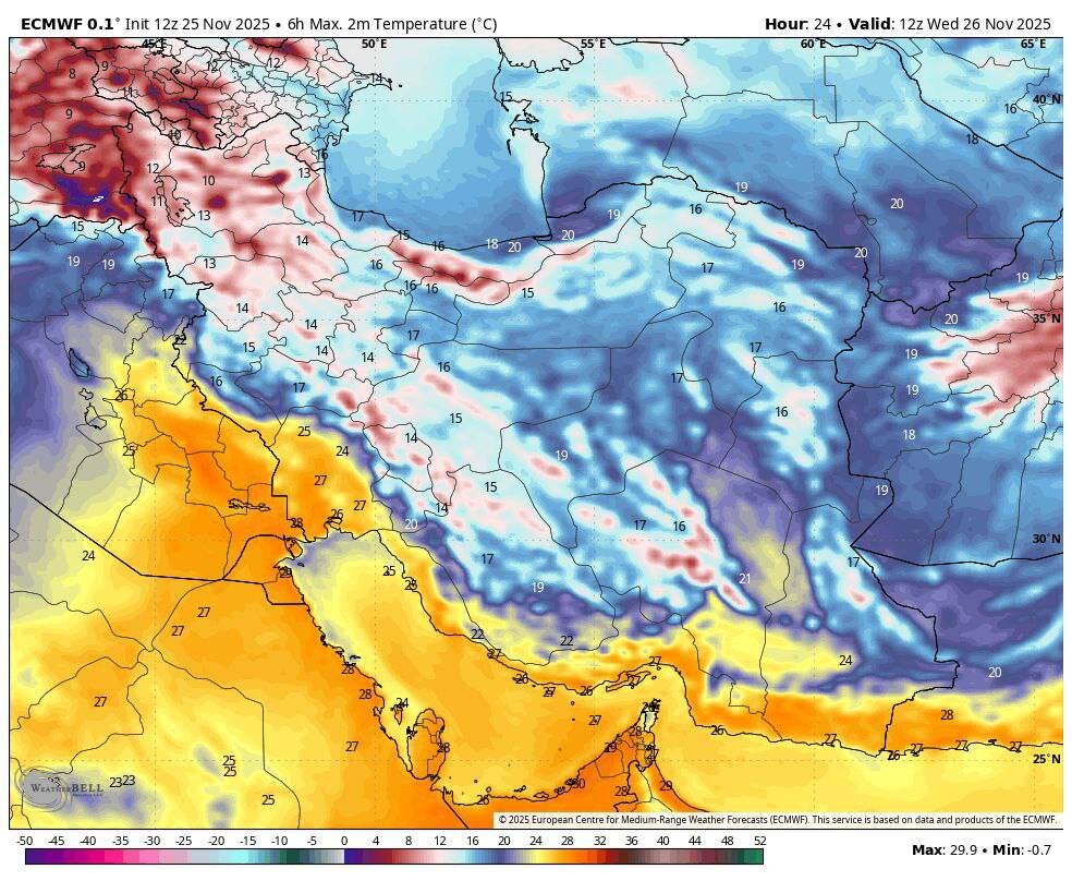 بارش‌های خفیف در شمال کشور؛ تشدید انباشت غلظت آلاینده‌ها در تهران