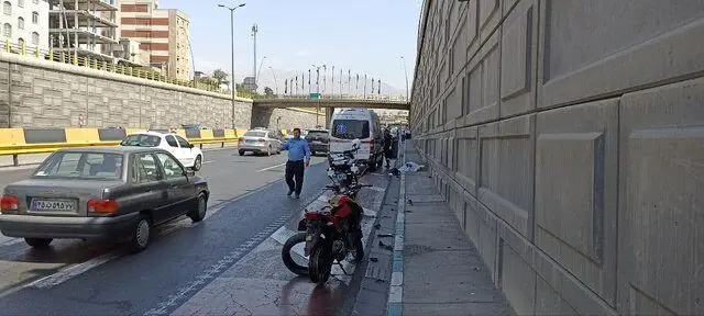 تصادف مرگبار در بزرگراه امام علی تصادف مرگبار در بزرگراه امام علی