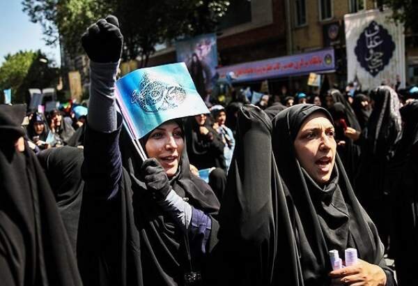 حضور پرشور مردم در اجتماع بزرگ حجاب فاطمی در تهران حضور پرشور مردم در اجتماع بزرگ حجاب فاطمی در تهران