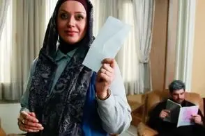 عکس متفاوت الهام چرخنده ، زیورِ سریال آوای باران در روز زن