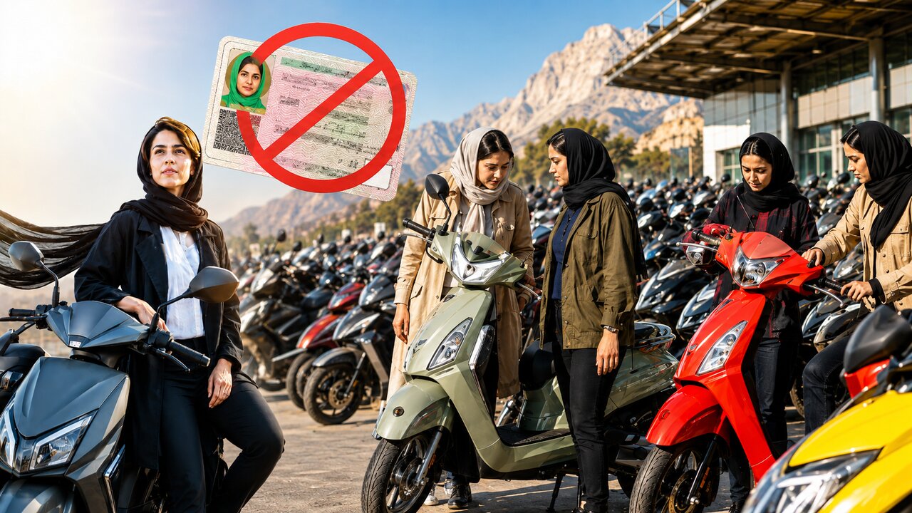 تغییر زیرپوستی در بازار موتورسیکلت / انحصار مردانه فرو ریخت / عقب‌ماندگی قانونی گواهینامه زنان از واقعیت خیابانی هنوز پابرجاست