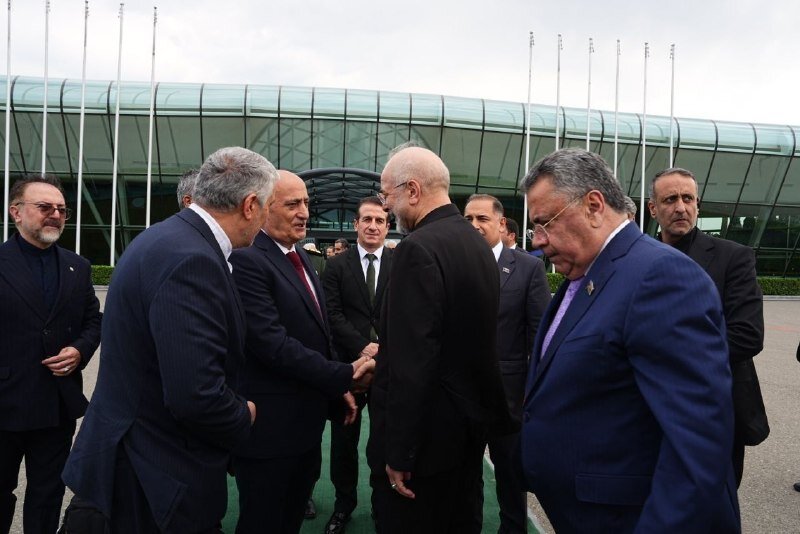 قالیباف باکو را به مقصد تهران ترک کرد قالیباف باکو را به مقصد تهران ترک کرد